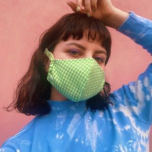 Routine Green Scrunchie Face Mask